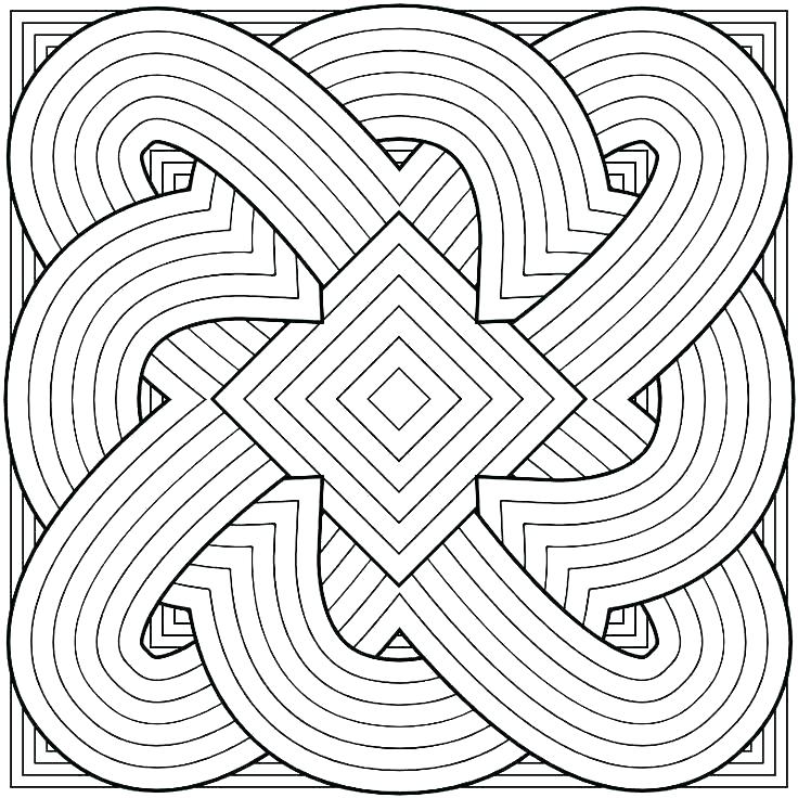 736x736 Geometric Design Coloring Pages Geometric Colouring Pages