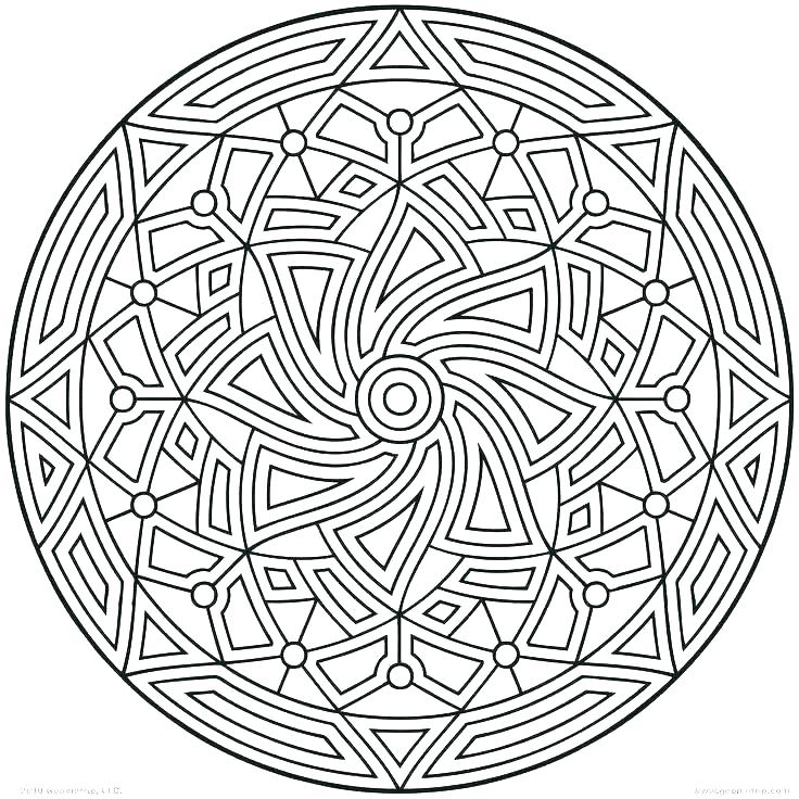 736x736 Geometric Design Coloring Pages Geometric Coloring Pages Free