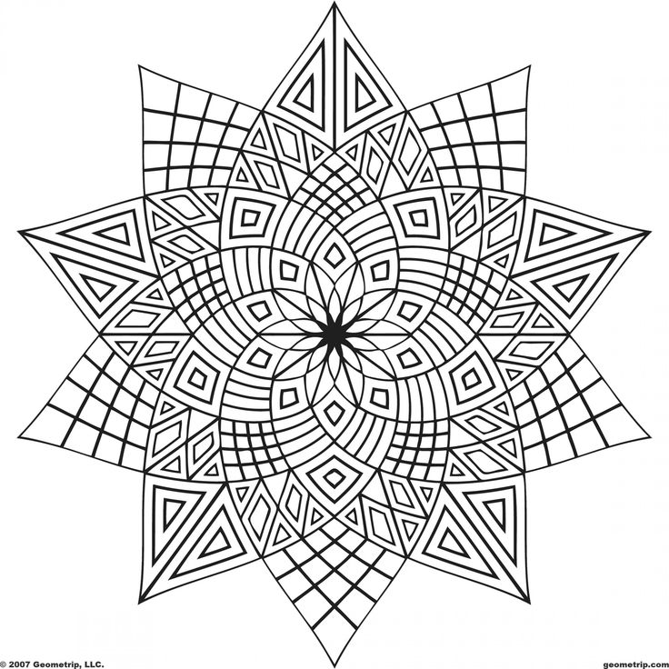 736x736 Fanciful Design Coloring Pages Abstract Free Printable Momjunction