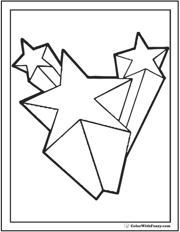 590x762 Star Coloring Pages Customize And Print Pdf