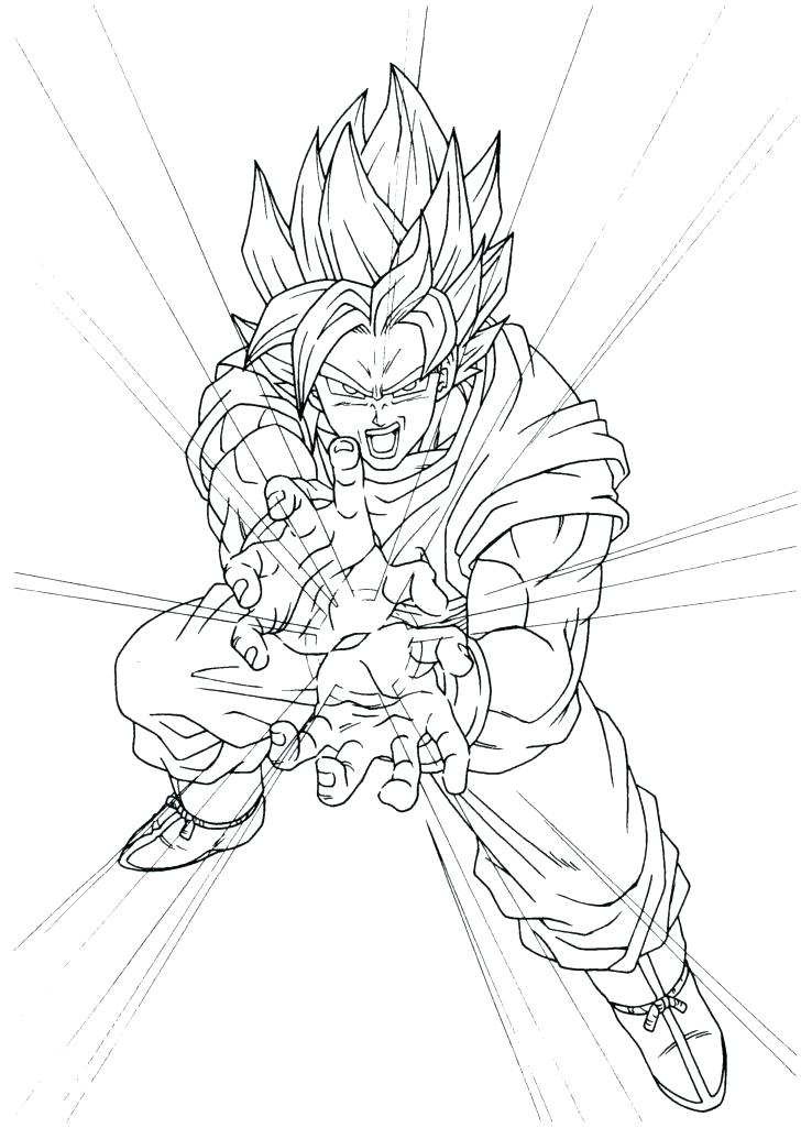 728x1025 Goku Super Saiyan Coloring Pages Super Colouring Pages