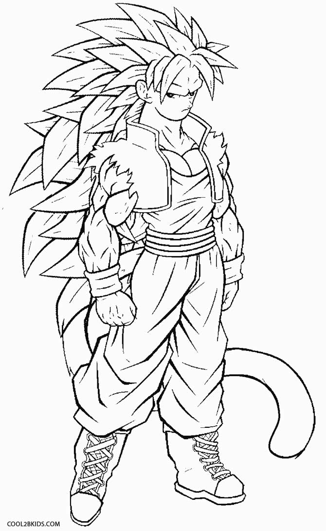 670x1091 Printable Goku Coloring Pages For Kids