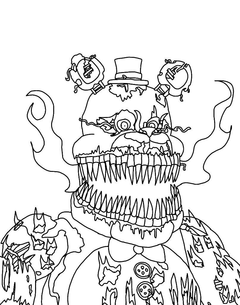807x1024 Successful Fnaf Coloring Pages All Character