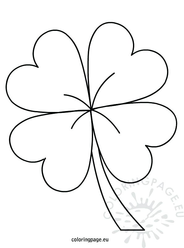 595x804 Clover Coloring Page