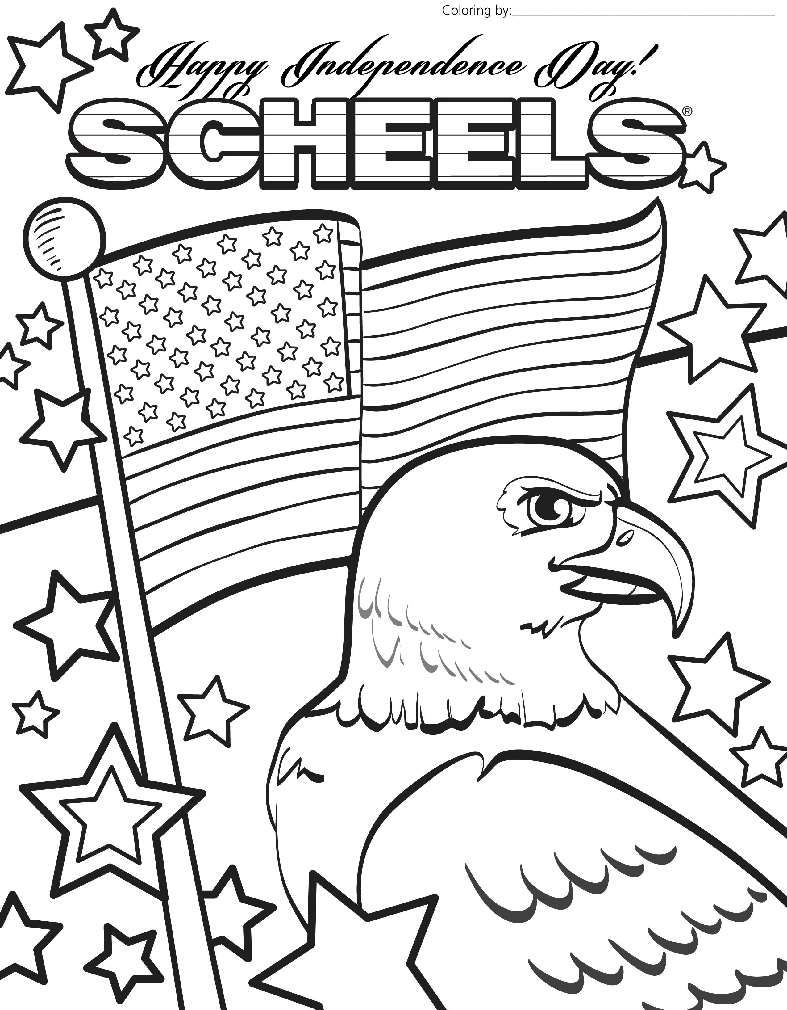 2550x3270 July Coloring Pages
