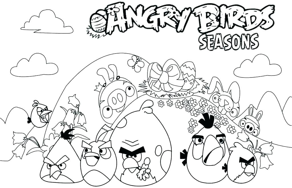 1024x660 Four Seasons Coloring Pages Printable Angry Birds Free Boy C