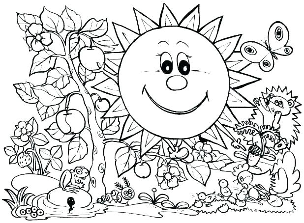 618x454 Seasons Coloring Page Seasons Coloring Page Seasons Coloring