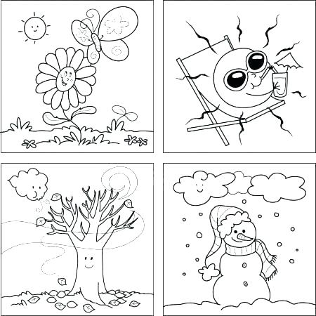 4 Seasons Coloring Pages at GetDrawings | Free download