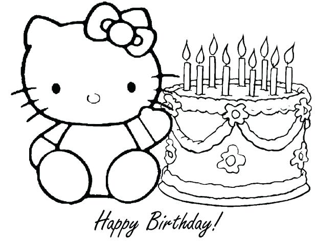 618x478 Happy Birthday Coloring Pages Coloring Pages Online For Adults