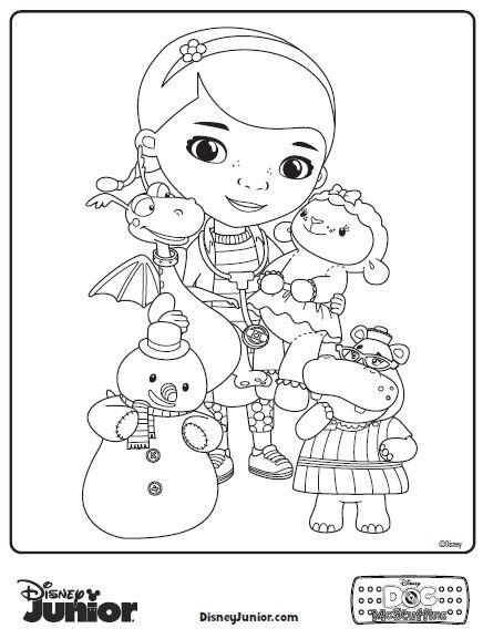436x577 Doc Mcstuffins Coloring Pages