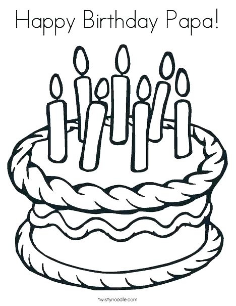 468x605 Happy Birthday Coloring Pages