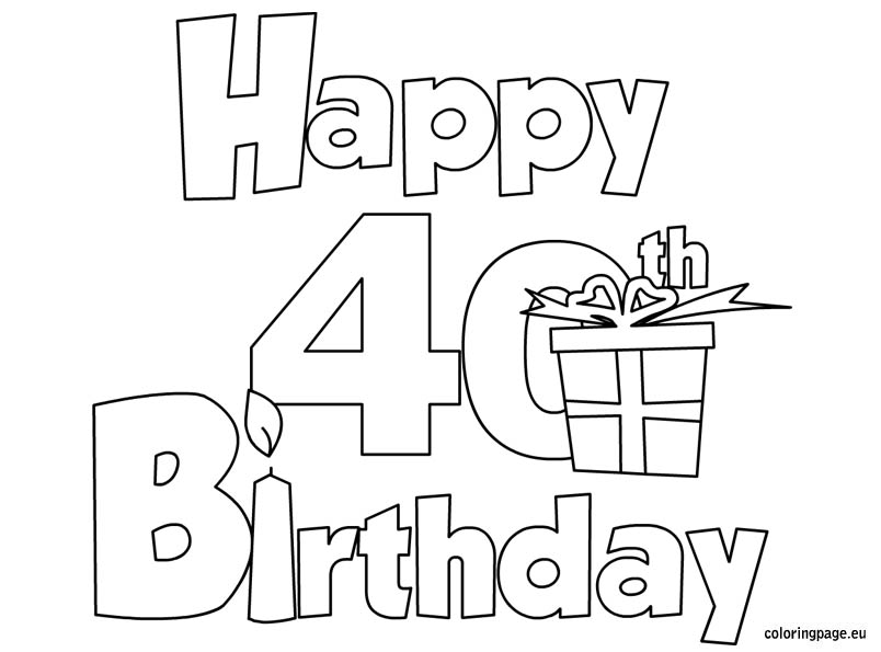 804x595 Birthday Coloring Pages Happy Birthday