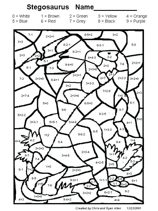 540x720 Math Coloring Pages Grade