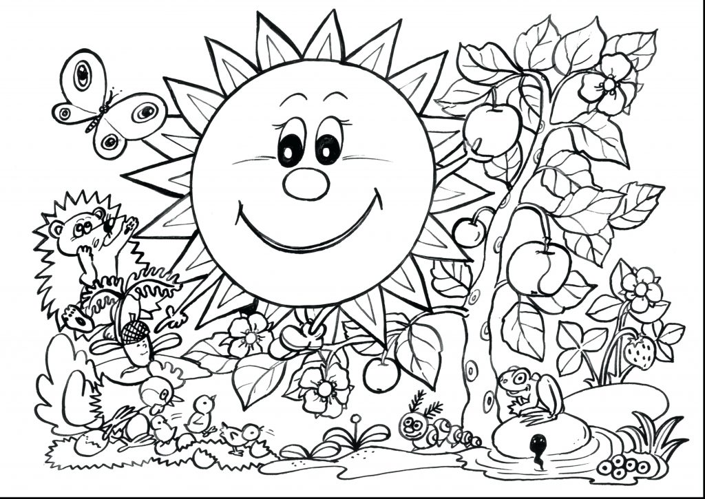 1024x725 Coloring Page First Grade Coloring Pages Remarkable Adult Spring