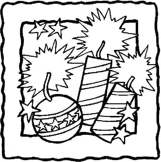 675x679 July Coloring Pages Coloring Pages Page Of Firecracker
