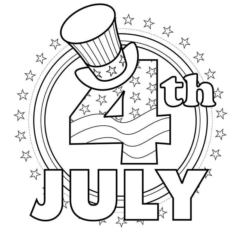 800x800 Of July Color Pages Of July Coloring Pages American Flag