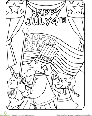 301x376 Fourth Of July Parade Worksheet