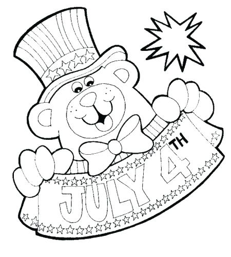 450x500 Coloring Pages Of July Printable Fourth Of Coloring Sheets