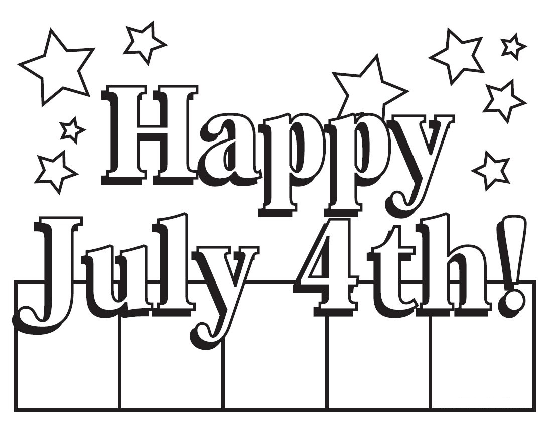 1096x847 Free Fourth Of July Coloring Pictures Printable Pages