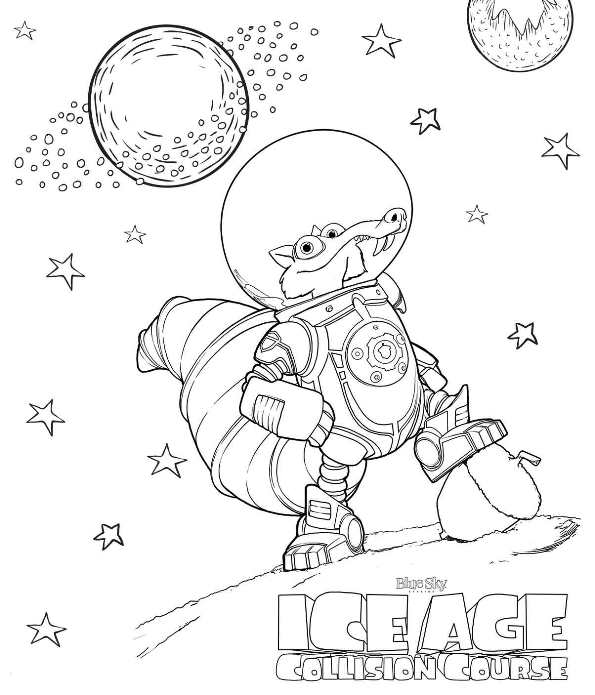 595x695 Ice Age Coloring Pages Kids N Fun Coloring Pages Of Ice Age