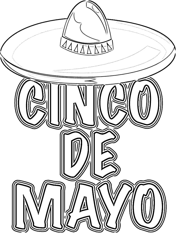 750x990 Cinco De Mayo Coloring Pages To Download And Print For Free