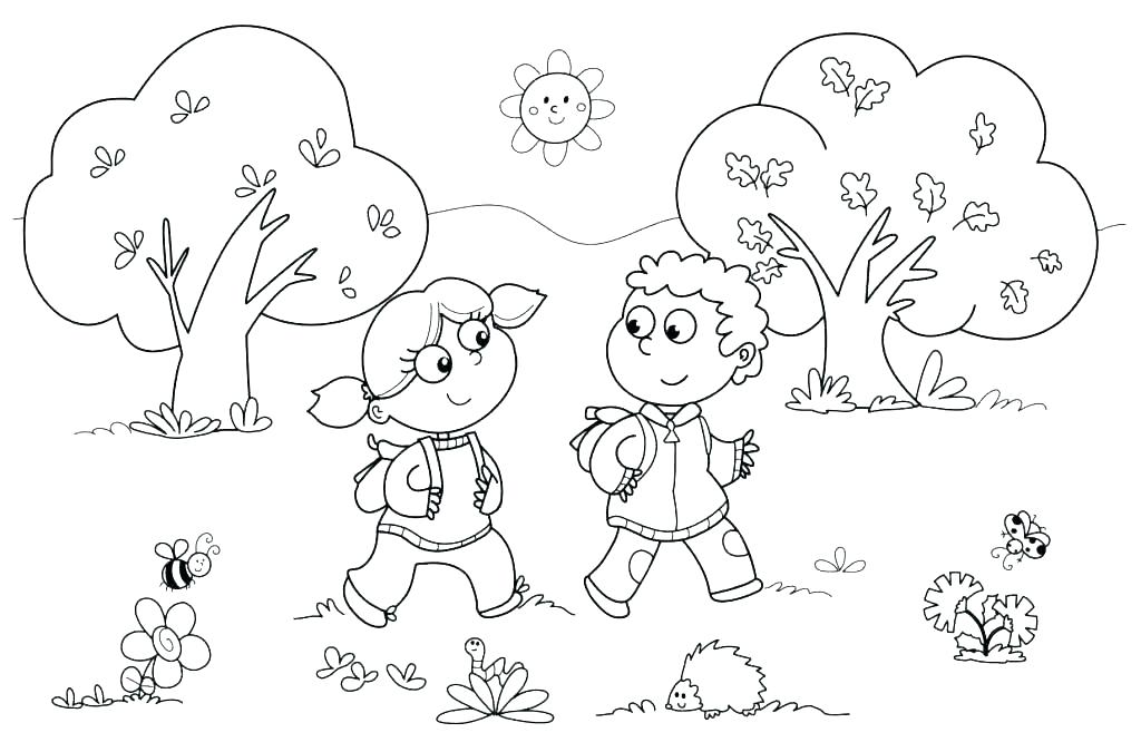 1024x675 Five Senses Coloring Page Five Senses Coloring Page Senses