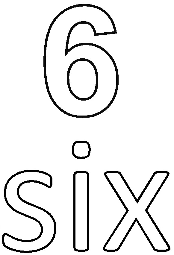 581x852 Number Coloring Page