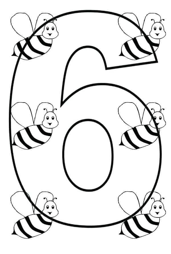 600x889 Number Coloring Page Coloring Pages Of Numbers Coloring Page