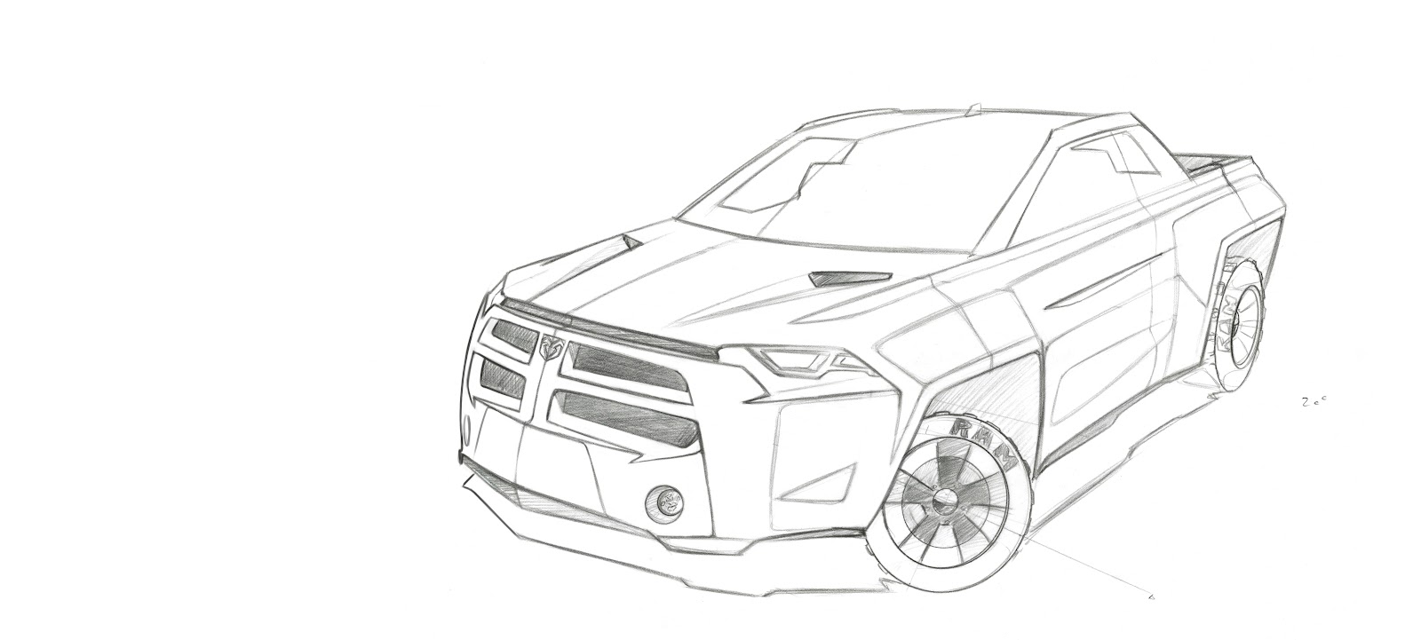 1600x721 Dodge Ram Coloring Page Many Interesting Cliparts