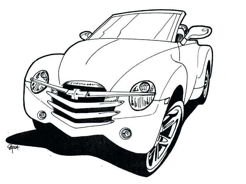 800x600 Camaro Coloring Page