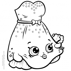 300x300 Wedding Dress Shopkins Coloring Page Shopkins Coloring Pages
