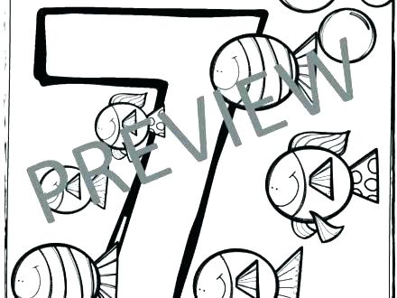 440x330 Number Coloring Page