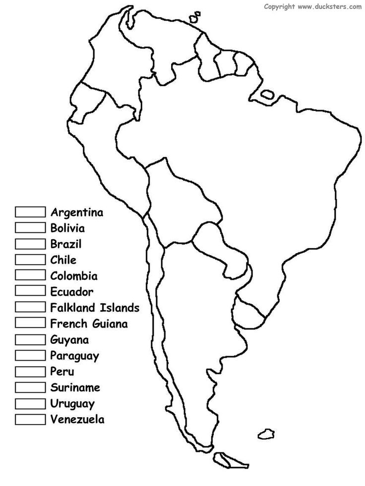 736x981 South America Map Printable Free Continents Coloring Pages Color