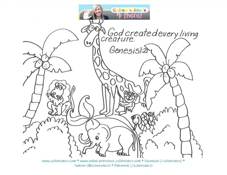 728x562 Creation Coloring Pages Bible For Preschoolers Simple Pa Printable