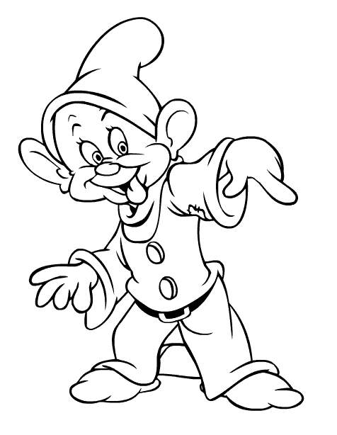 476x614 Dopey Dwarf Coloring Pages Coloring Pages