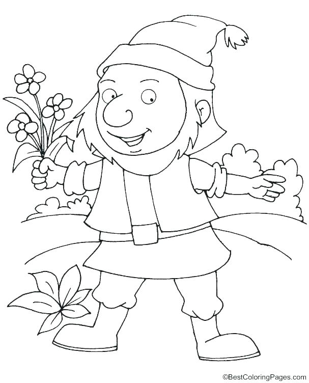 607x752 Dwarfs Coloring Pages Dwarfs Coloring Pages Page For Kids Free
