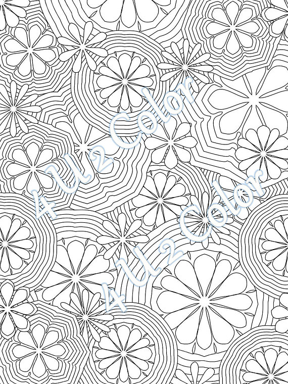 570x760 Flower Power Coloring Page Flower Power Coloring Page