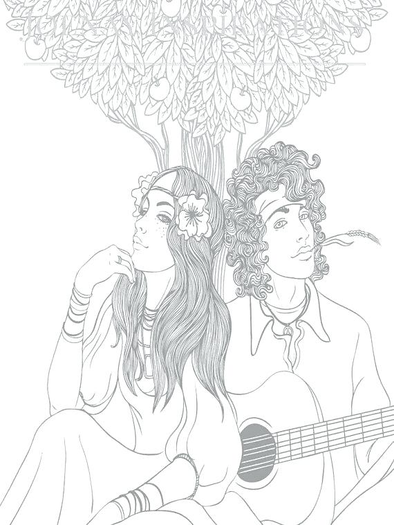 570x759 Coloring Page Clothing Flower Power Coloring Pages