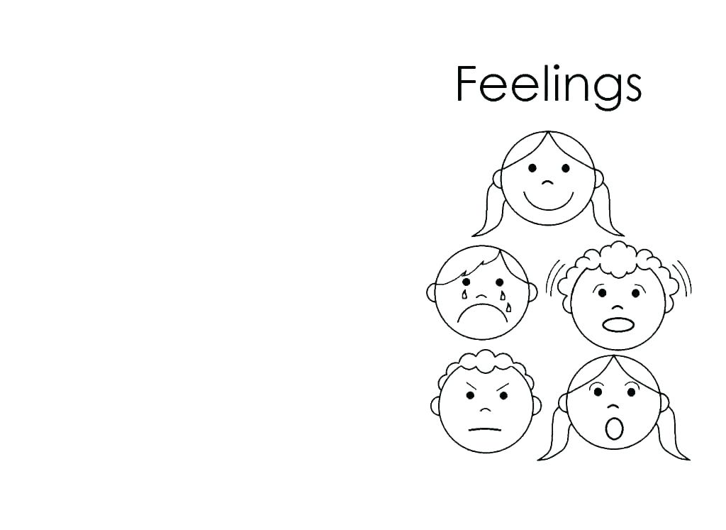 1024x747 Feeling Faces Coloring Pages Emotions Coloring Pages Emotions