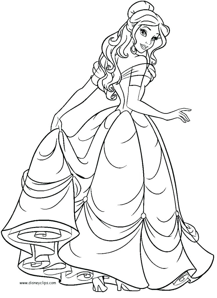 747x1024 Princess Belle Coloring Pages Disney Belle Coloring Pages
