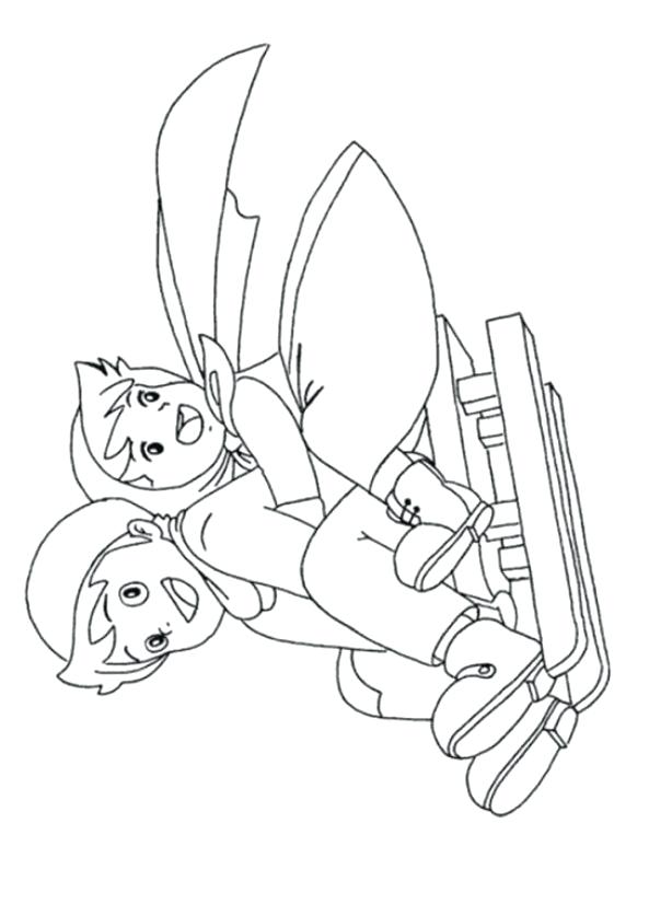 593x837 Cartoon Coloring Book Printable Atom Ant Coloring Page