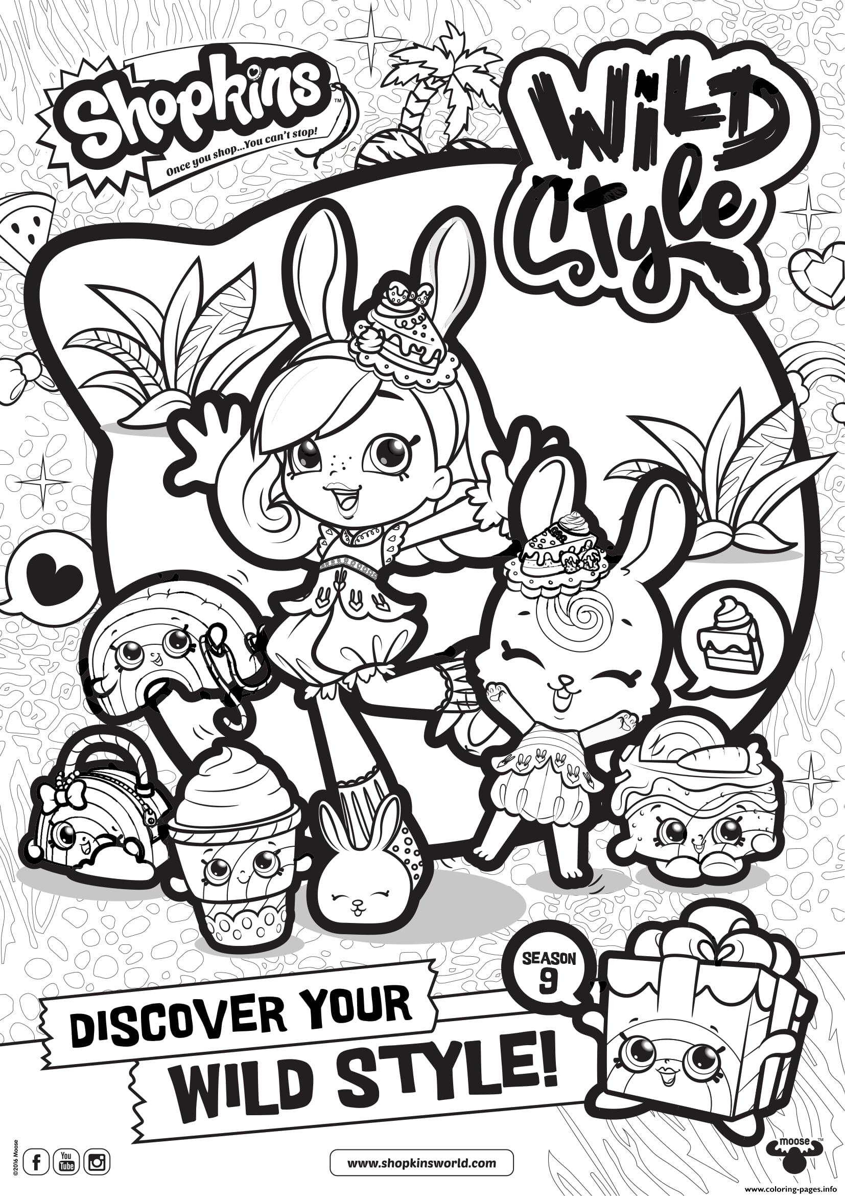 1654x2339 Shopkins Season Wild Style Coloring Pages Printable