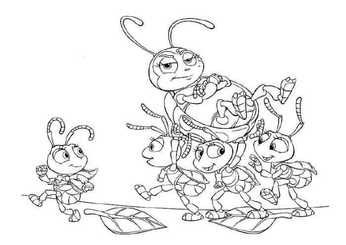 700x497 Best A Bug's Life Coloring Pages Images On A Bug
