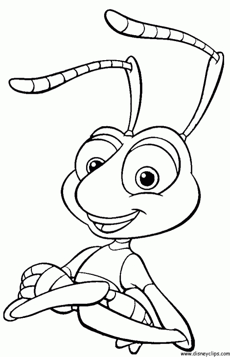 470x730 Flik From Online A Bugs Life Coloring Page To Print Out Disney