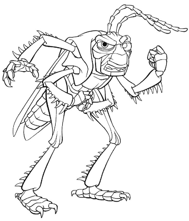 736x861 Mejores De A Bug's Life Coloring Pages En