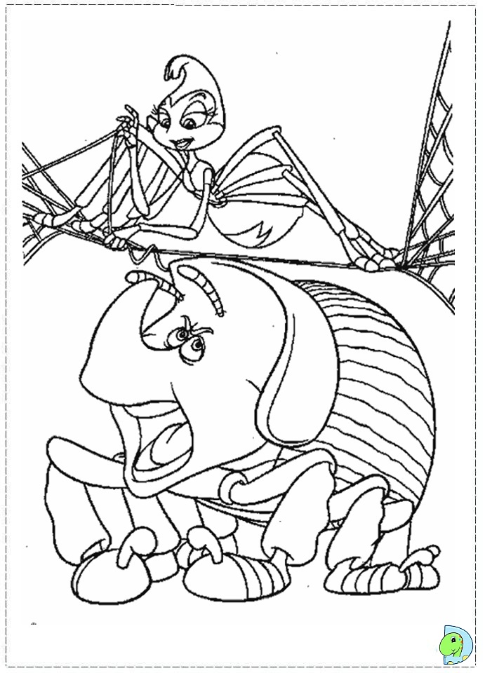 691x960 A Bug's Life Coloring Page