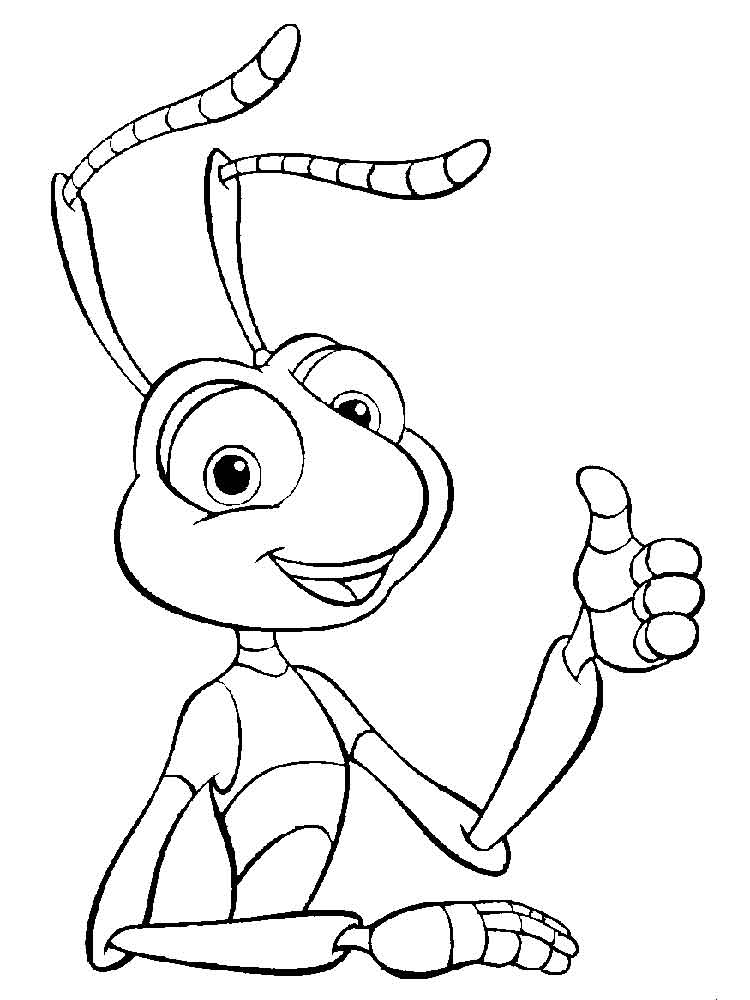 750x1000 A Bug's Life Coloring Pages Download And Print A Bug's Life