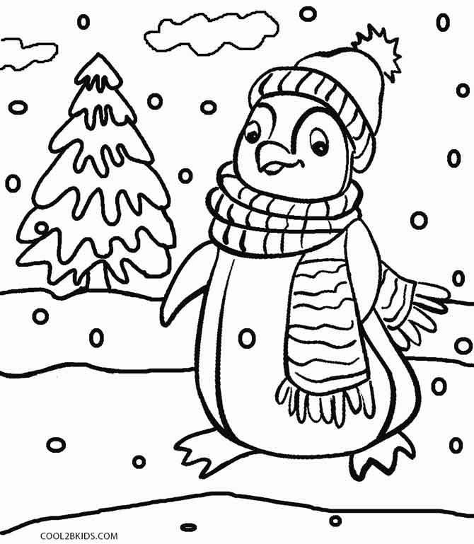 670x769 Penguins Coloring Pages