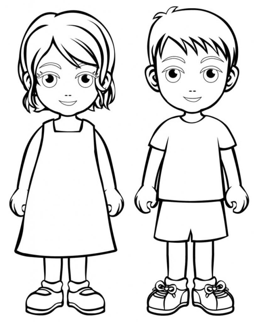 824x1024 Boy And Girl Coloring Pages Download Coloring For Kids