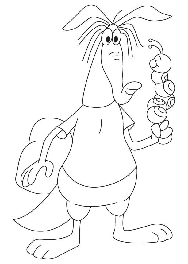 613x860 Aardvark Talking With Ant Coloring Page Download Free Aardvark